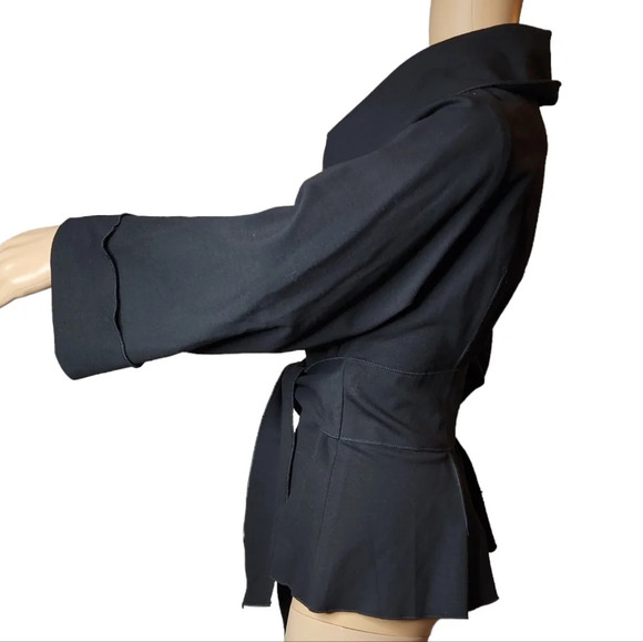 Theory ponte attached waist tie button up jacket - Picture 11 of 17